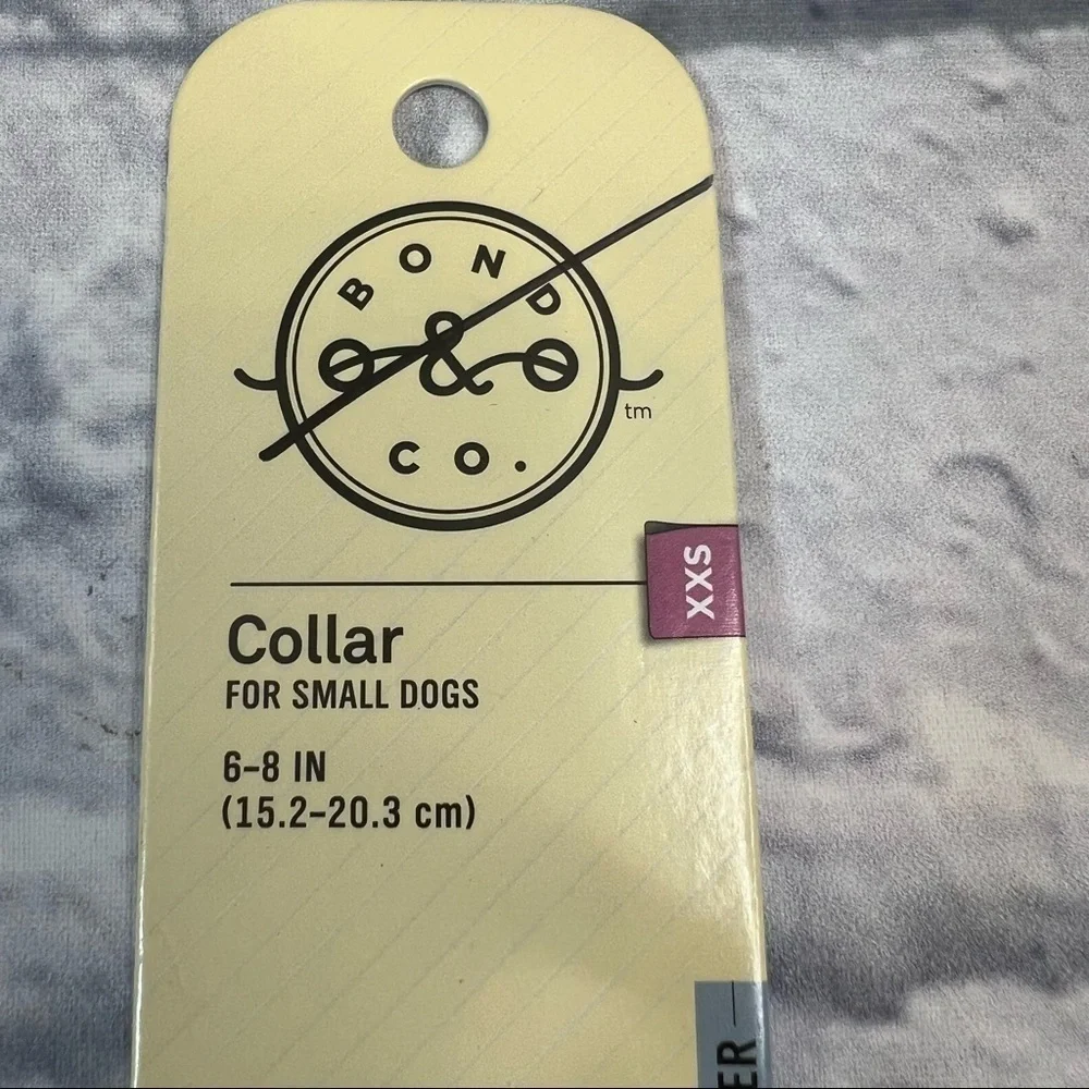 Dog collar genuine leather size xxs